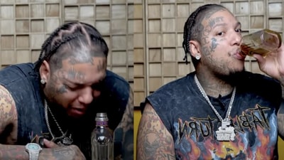 King Yella collapses mid-interview (YouTube/ Cam Campone) King Yella collapses mid-interview (YouTube/ Cam Campone)