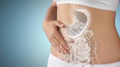 Nausea, constipation, diarrhoea, bloated stomach, acidity and indigestion are common symptoms caused by compromised gut health during the monsoon. (Shutterstock) Nausea, constipation, diarrhoea, bloated stomach, acidity and indigestion are common symptoms caused by compromised gut health during the monsoon. (Shutterstock)
