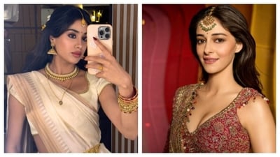 Gen Z Bollywood stars Janhvi Kapoor and Ananya Panday are rocking kamarbandh and maang tikka. (PC: Instagram) Gen Z Bollywood stars Janhvi Kapoor and Ananya Panday are rocking kamarbandh and maang tikka. (PC: Instagram)