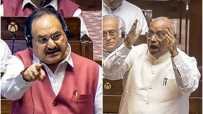 Saying that the opposition wants Parliament to function and have discussions, Kharge alleged that it is the Centre that "doesn't want the House to function". (PTI) Saying that the opposition wants Parliament to function and have discussions, Kharge alleged that it is the Centre that "doesn't want the House to function". (PTI)