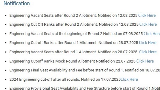 COMEDK Counselling Result 2025: Round 2 seat allotment results has been declared. The direct link to check is given here. 