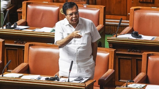 Rajanna was removed from the cabinet, reportedly on the direction of the Congress high command for blaming the state government for the alleged vote theft during the 2024 Lok Sabha elections. (PTI)