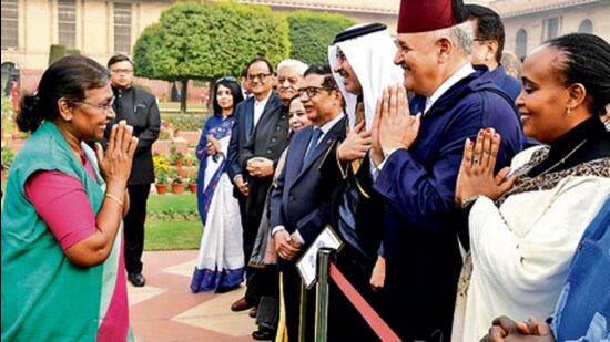 President Droupadi Murmu at a reception. (File Photo/Representative)