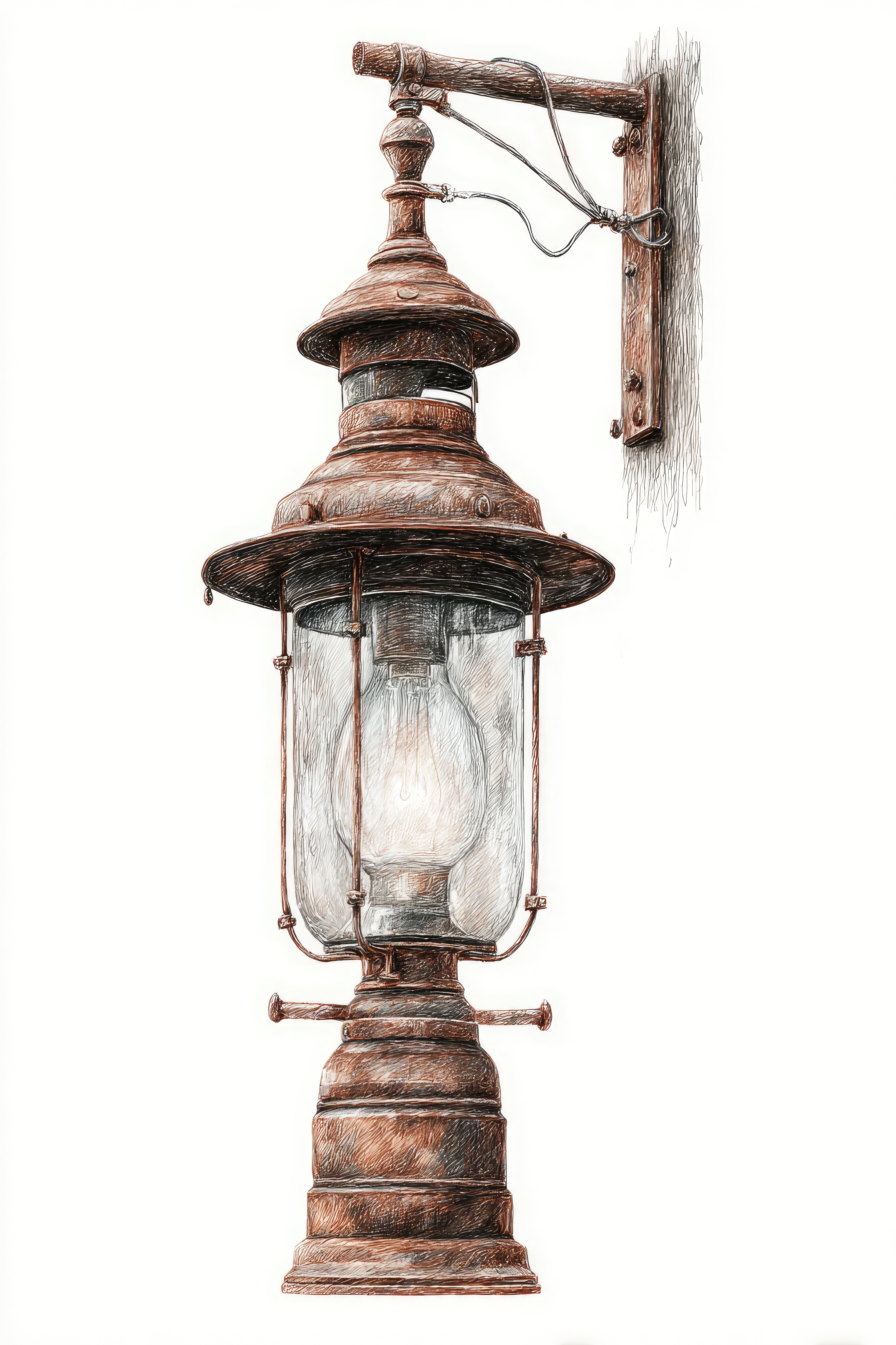 Rusty copper lamp for an earthy vibe (Adobe stock) Rusty copper lamp for an earthy vibe (Adobe stock)