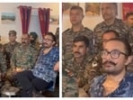 Aamir Khan watched Sitaare Zameen Par with Indian Army Jawans ahead of Independence Day. Aamir Khan watched Sitaare Zameen Par with Indian Army Jawans ahead of Independence Day.