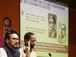 New Delhi: BJP MP Anurag Thakur addresses a press conference at the party headquarters, in New Delhi, Wednesday, Aug. 13, 2025. (PTI Photo) (PTI08_13_2025_000196A) New Delhi: BJP MP Anurag Thakur addresses a press conference at the party headquarters, in New Delhi, Wednesday, Aug. 13, 2025. (PTI Photo) (PTI08_13_2025_000196A)