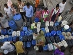 People wait for a DJB tanker. (Representative photo) People wait for a DJB tanker. (Representative photo)