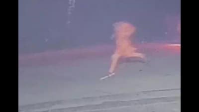 A 14-second video of the woman went viral. (Video grab) A 14-second video of the woman went viral. (Video grab)