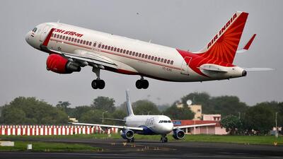 An Air India Airbus A320-200 aircraft takes off as an IndiGo Airlines aircraft waits for clearance at Ahmedabad airport. (REUTERS FILE PHOTO) An Air India Airbus A320-200 aircraft takes off as an IndiGo Airlines aircraft waits for clearance at Ahmedabad airport. (REUTERS FILE PHOTO)