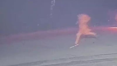 A specially-abled woman in Balrampur, Uttar Pradesh, was caught on CCTV running for her life from bike-borne men who later allegedly gang-raped her. (Videograb) A specially-abled woman in Balrampur, Uttar Pradesh, was caught on CCTV running for her life from bike-borne men who later allegedly gang-raped her. (Videograb)