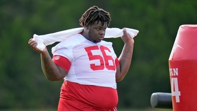 Desmond Watson has been placed on the non-football injury list while he works on reducing his weight. (AP) Desmond Watson has been placed on the non-football injury list while he works on reducing his weight. (AP)