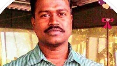 Ganesh Raul, 32, died after train hit him while crossing the tracks directly Ganesh Raul, 32, died after train hit him while crossing the tracks directly