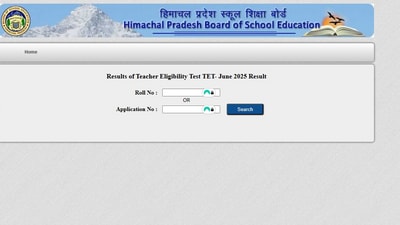 HP TET June 2025 Results has been declared at hpbose.org. Candidates can check via direct link given here. HP TET June 2025 Results has been declared at hpbose.org. Candidates can check via direct link given here.