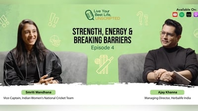 Smriti Mandhana in conversation with Herbalife MD Ajay Khanna on Fitness, Leadership & Handling Criticism Smriti Mandhana in conversation with Herbalife MD Ajay Khanna on Fitness, Leadership & Handling Criticism