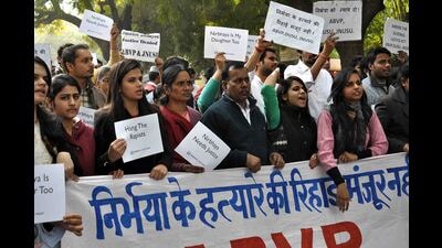 In 2012, a 23-year-old woman’s brutal gangrape and fatal assault on a bus in Delhi by six men tore through the nation’s conscience. And this time, the State’s response was swift. (HT Photo)