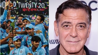 The former India player claimed a fan called him George Clooney (X/AFP) The former India player claimed a fan called him George Clooney (X/AFP)
