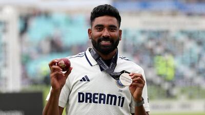 Mohammed Siraj poses after winning the player of the match award after India won the fifth Test at the Oval. (Action Images via Reuters) Mohammed Siraj poses after winning the player of the match award after India won the fifth Test at the Oval. (Action Images via Reuters)