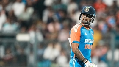 Suryakumar Yadav managed just 28 runs in the five T20Is against England (PTI)
