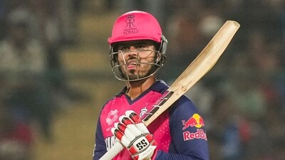 Nitish Rana during the Indian Premier League 2025 cricket match between Rajasthan Royals (RR) and Delhi Capitals (DC) (PTI) Nitish Rana during the Indian Premier League 2025 cricket match between Rajasthan Royals (RR) and Delhi Capitals (DC) (PTI)