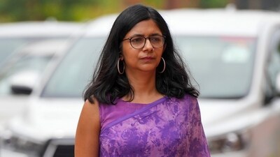 Former Delhi Commission for Women chief and Rajya Sabha member Swati Maliwal. (PTI)