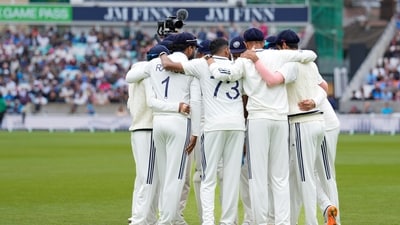 London: India's players before the start of play on fifth day of the fifth Test match between India and England, at The Oval (PTI) London: India's players before the start of play on fifth day of the fifth Test match between India and England, at The Oval (PTI)