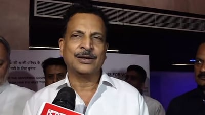 Incumbent Secretary (Administration) Rudy, a fifth-term Lok Sabha MP, faced a spirited challenge from Balyan. (PTI) Incumbent Secretary (Administration) Rudy, a fifth-term Lok Sabha MP, faced a spirited challenge from Balyan. (PTI)