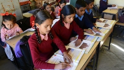 Children in state-run schools in Kerala will receive "grace marks" for cultivating reading habits, starting from the next academic year, State General Education Minister V Sivankutty said on Wednesday. (Representative  image) ( HT File Photo)