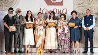 Suket Dhir, Sunil Sethi, Payal Pratap, Mallika Nadda, Shruti Sancheti, Shayama Chona, Payal Jain and Dr Harsh Mahajan (Photo: Raajessh Kashyap/HT) Suket Dhir, Sunil Sethi, Payal Pratap, Mallika Nadda, Shruti Sancheti, Shayama Chona, Payal Jain and Dr Harsh Mahajan (Photo: Raajessh Kashyap/HT)