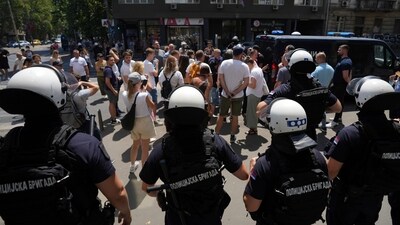 The president's supporters have recently started organising counter-demonstrations, fuelling fears of violence. (Darko Vojinovic/AP File Photo) The president's supporters have recently started organising counter-demonstrations, fuelling fears of violence. (Darko Vojinovic/AP File Photo)