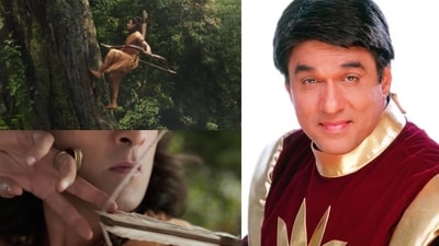 Ranbir Kapoor in Ramayana and Mukesh Khanna as Shaktimaan Ranbir Kapoor in Ramayana and Mukesh Khanna as Shaktimaan