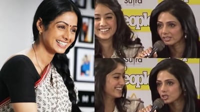 Sridevi with daughter Janhvi Kapoor Sridevi with daughter Janhvi Kapoor