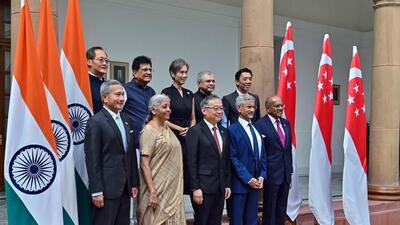 The 3rd India Singapore Ministerial Roundtable (ISMR) was held in New Delhi on Wednesday. (@DrSJaishankar X)