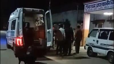 The injured were rushed to Dausa district hospital on Wednesday. (HT Photo)
