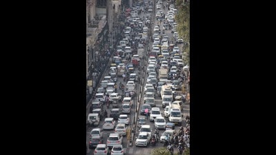 With increasing bottlenecks, people have started avoiding shopping here as no one wants to waste time in a jam, said a trader. (File Photo) With increasing bottlenecks, people have started avoiding shopping here as no one wants to waste time in a jam, said a trader. (File Photo)