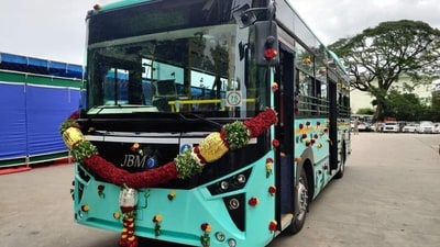 These services will operate 96 daily trips using 12 buses, linking six key metro stations across Electronics City and surrounding areas. (Representational Image) These services will operate 96 daily trips using 12 buses, linking six key metro stations across Electronics City and surrounding areas. (Representational Image)