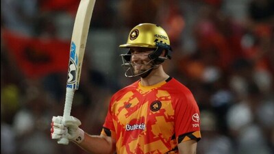Liam Livingstone during The Hundred match against Oval Invincibles. (X) Liam Livingstone during The Hundred match against Oval Invincibles. (X)