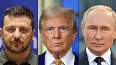 With Trump struggling to secure a ceasefire between Russia and Ukraine, the US president's rhetoric towards both Zelensky and Putin has changed since his return to the White House. (AFP) With Trump struggling to secure a ceasefire between Russia and Ukraine, the US president's rhetoric towards both Zelensky and Putin has changed since his return to the White House. (AFP)