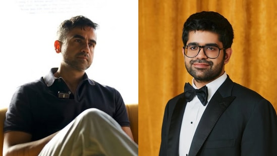 Nikhil Kamath (L) is the co-founder of Zerodha, while Aravind Srinivas (R) is the co-founder and CEO of Perplexity AI.