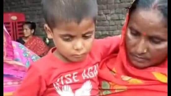 Punita Devi with her children (Sourced)