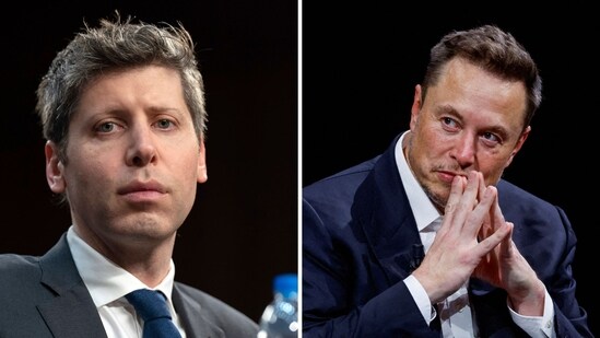 Sam Altman and Elon Musk are slamming each other on X. (Reuters, AP)