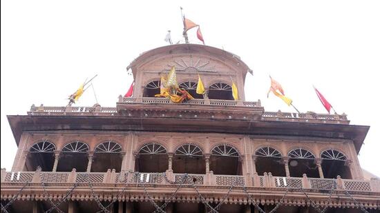 The Bankey Bihari Temple in Vrindavan, Mathura district, Uttar Pradesh. (PTi)
