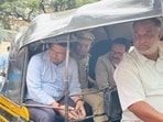Civic commissioner tours city on auto to take stock of Ganesh Festival preparations