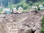 A view of the Chashoti area following a flash flood triggered by a cloudburst in Kishtwar on Thursday. (ANI)
