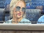 Patrick Mahomes and wife Brittany watch play in the sixth inning of the game between the Kansas City Royals and Athletics at Kauffman Stadium. 