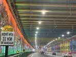 Both the roads will be opened for traffic after the inauguration by the Prime Minister (Parveen Kumar/HT Photo) Both the roads will be opened for traffic after the inauguration by the Prime Minister (Parveen Kumar/HT Photo)