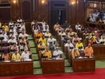 Chief minister Yogi Adityanath speaks during the Monsoon session of the State Assembly, in Lucknow, Thursday. (PTI Photo) Chief minister Yogi Adityanath speaks during the Monsoon session of the State Assembly, in Lucknow, Thursday. (PTI Photo)