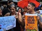 Supreme Court's earlier order on stray dogs' relocation had sparked protests Supreme Court's earlier order on stray dogs' relocation had sparked protests