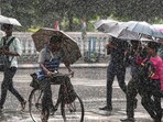 Pedestrians weren't spared either, battling slippery, broken pavements and muddy walkways. Pedestrians weren't spared either, battling slippery, broken pavements and muddy walkways.