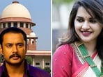 Actors Darshan and Pavithra Gowda. Actors Darshan and Pavithra Gowda.