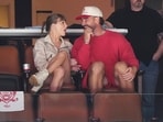 Taylor Swift and Travis Kelce revealed that coach Andy Reid was behind orchestrating their romance, on the New Heights podcast.(AP)